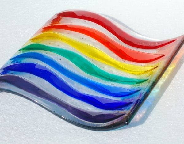 Rainbow Wave Curved Panel