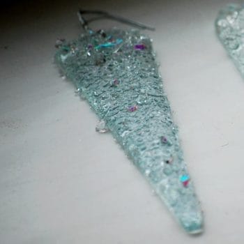 Sparkly Glass Icicle by Rainbow Lux Glass