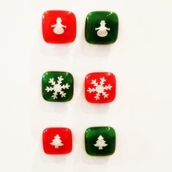 Red and Green Christmas Magnets