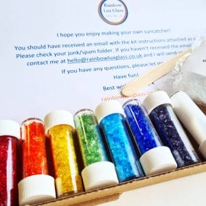 DIY home suncatcher kit with rainbow glass